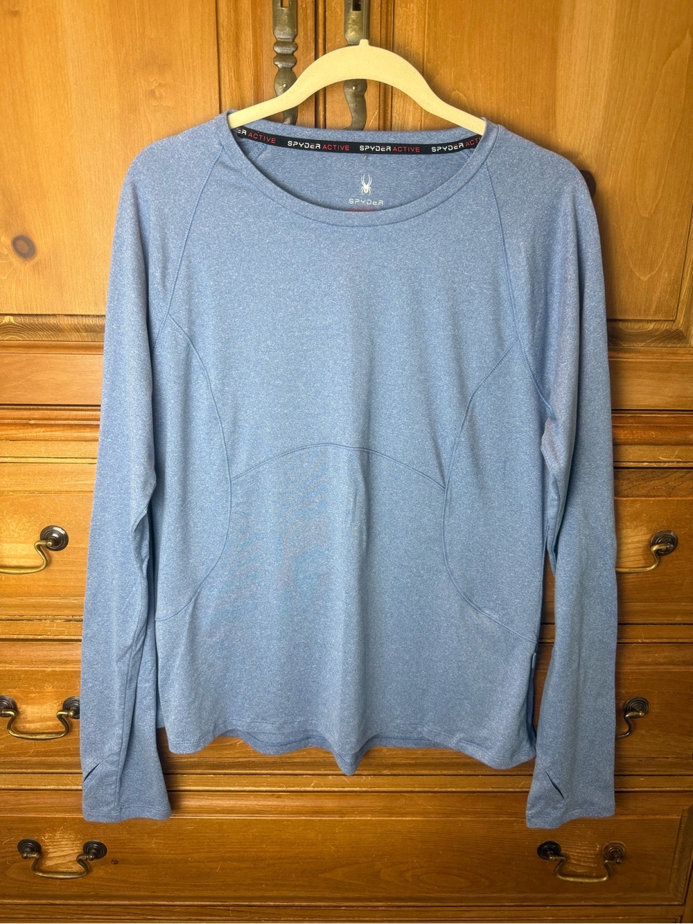 Spyder Active Blue  Long Sleeve Athletic Top